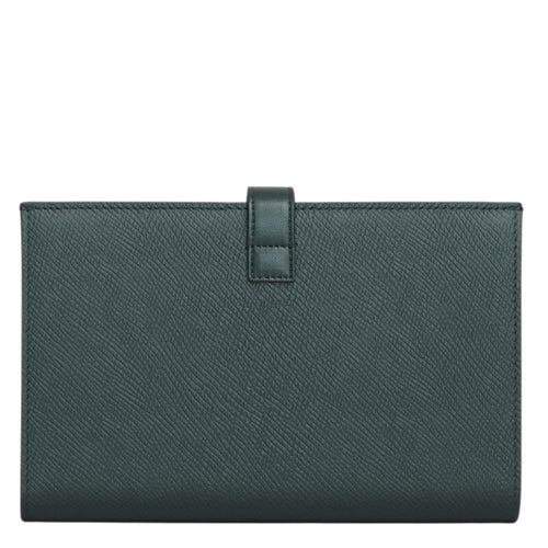 Large Strap Wallet in Grained Calfskin