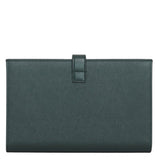 Large Strap Wallet in Grained Calfskin