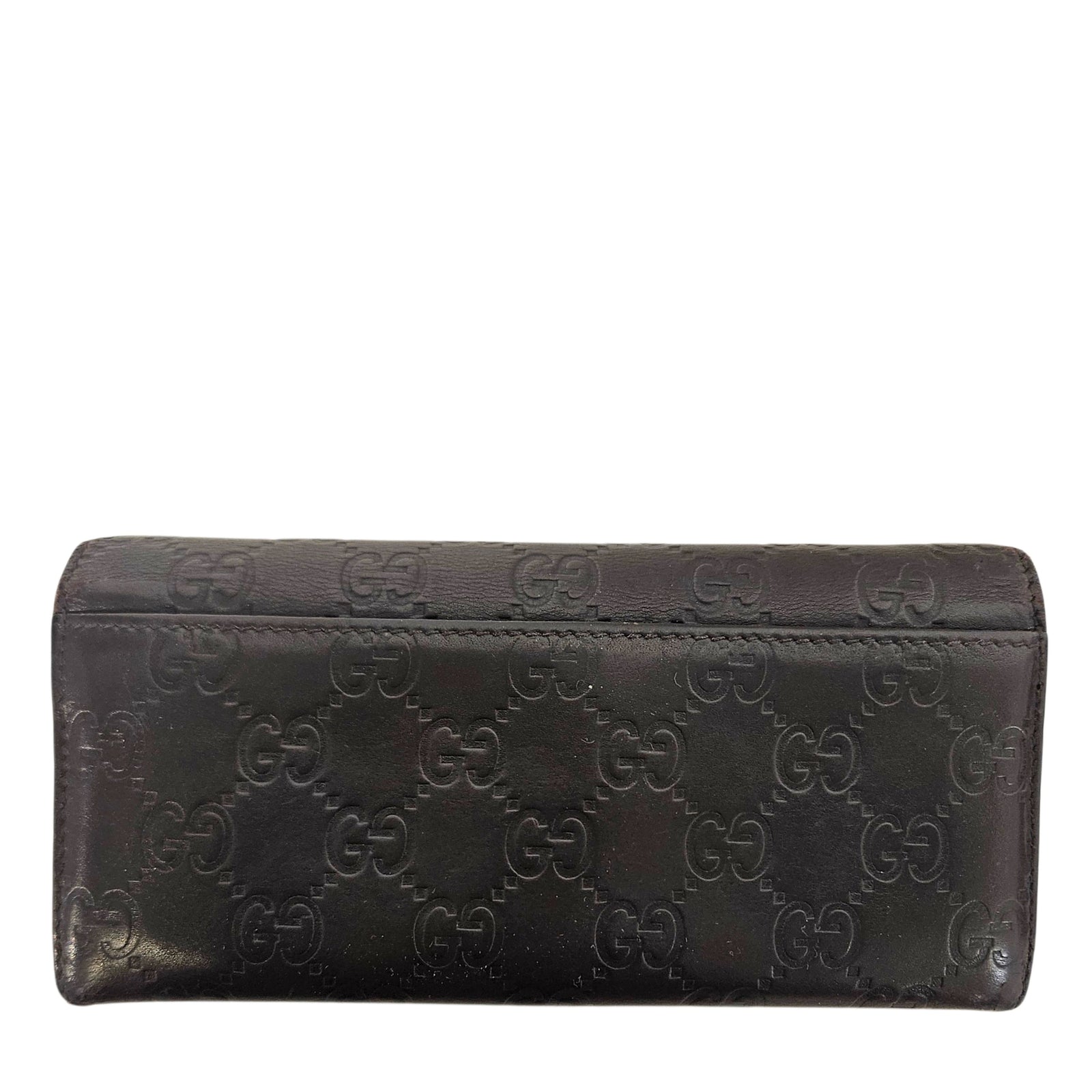GG Continental Long Wallet in Brown