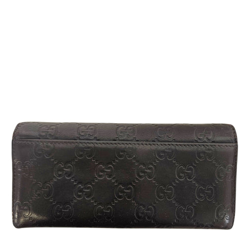 GG Continental Long Wallet in Brown
