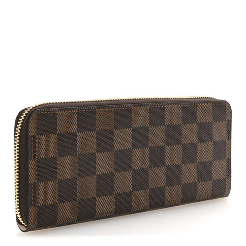 Damier Ebene Clemence Wallet Rose Ballerine