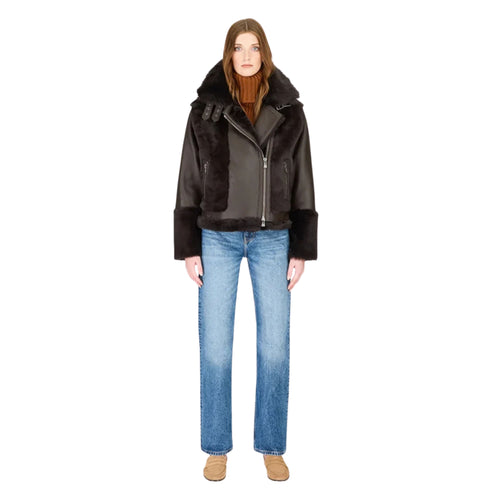Soul Jet Shearling Moto Jacket