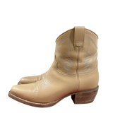 Western Ankle Boots in Nude 37.5