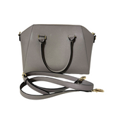 Gray Top Handle Bag