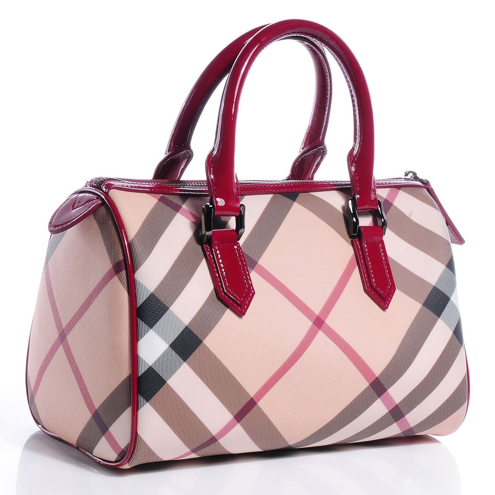 Nova Check Chester Bowling Bag Raspberry Sorbet