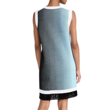 Daisy Gradient Print A-Line Dress With Fringe