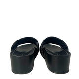 Lambskin Embossed Monogram Jumbo Flatform Mule Sandals 40