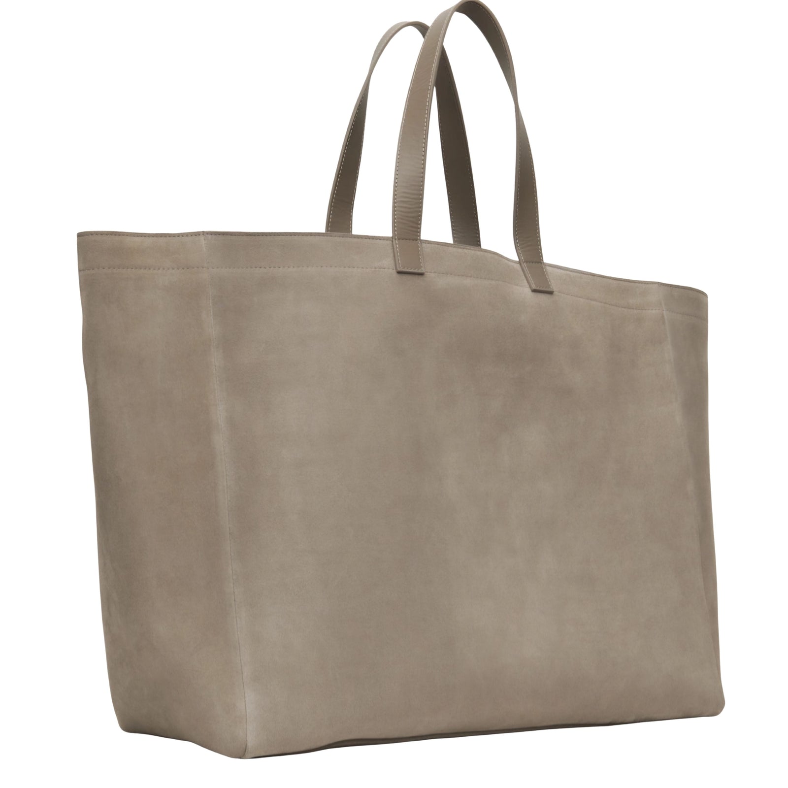 XL Rio Suede Tote in Taupe