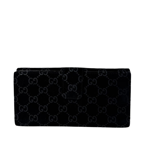GG Pattern Suede Wallet