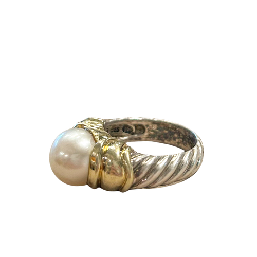 Noblesse Mabe Pearl Ring - Sterling 925 Yellow Gold 14k