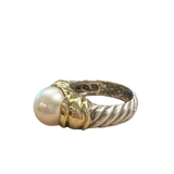 Noblesse Mabe Pearl Ring - Sterling 925 Yellow Gold 14k