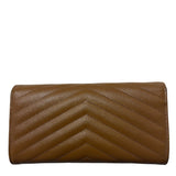 Grain De Poudre Matelasse Chevron Monogram Flap Wallet