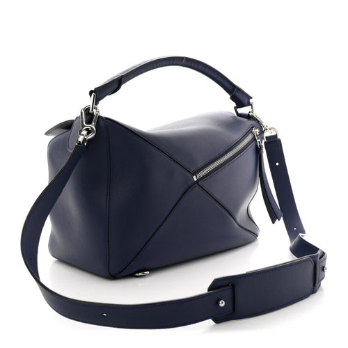 Calfskin Puzzle Bag Navy