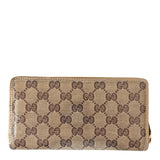 GG Canvas Zip Around Wallet