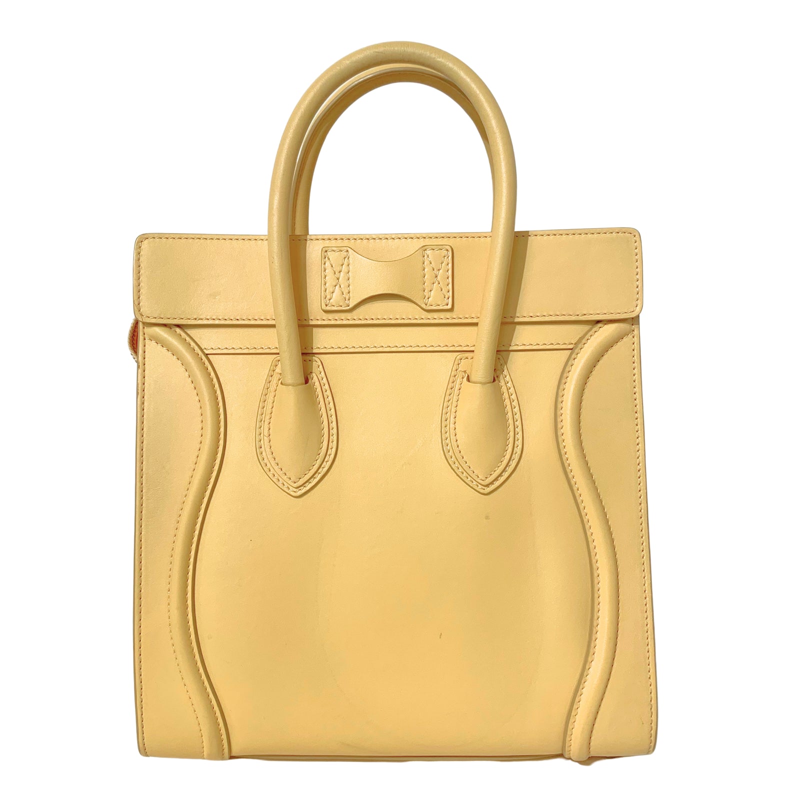 Smooth Calfskin Mini Luggage Citron