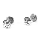 Rare Sterling Silver Monogram Cufflinks