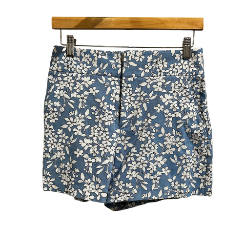 Blue Floral Blazer & Shorts