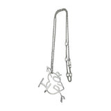 'I Love Dior' Silver Heart Necklace