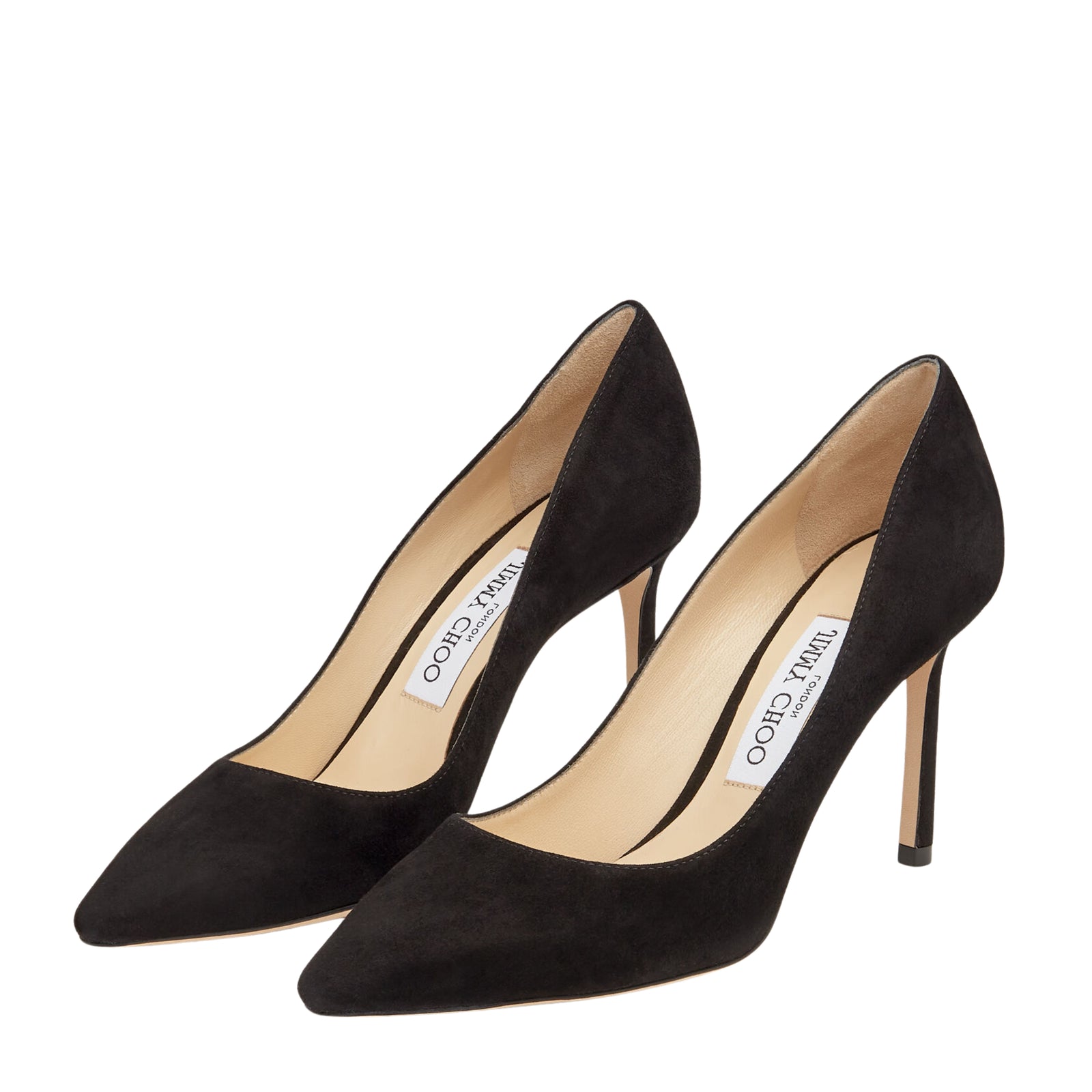 Romy 85 Pointed Pumps in Black Suede 41.5