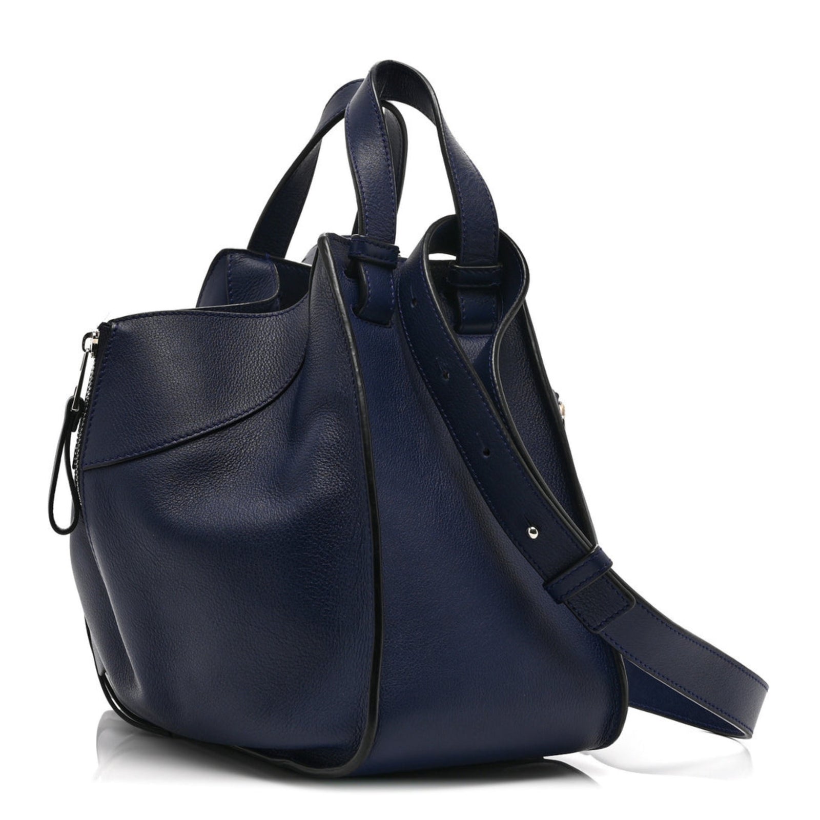 Calfskin Small Hammock Shoulder Bag Marine