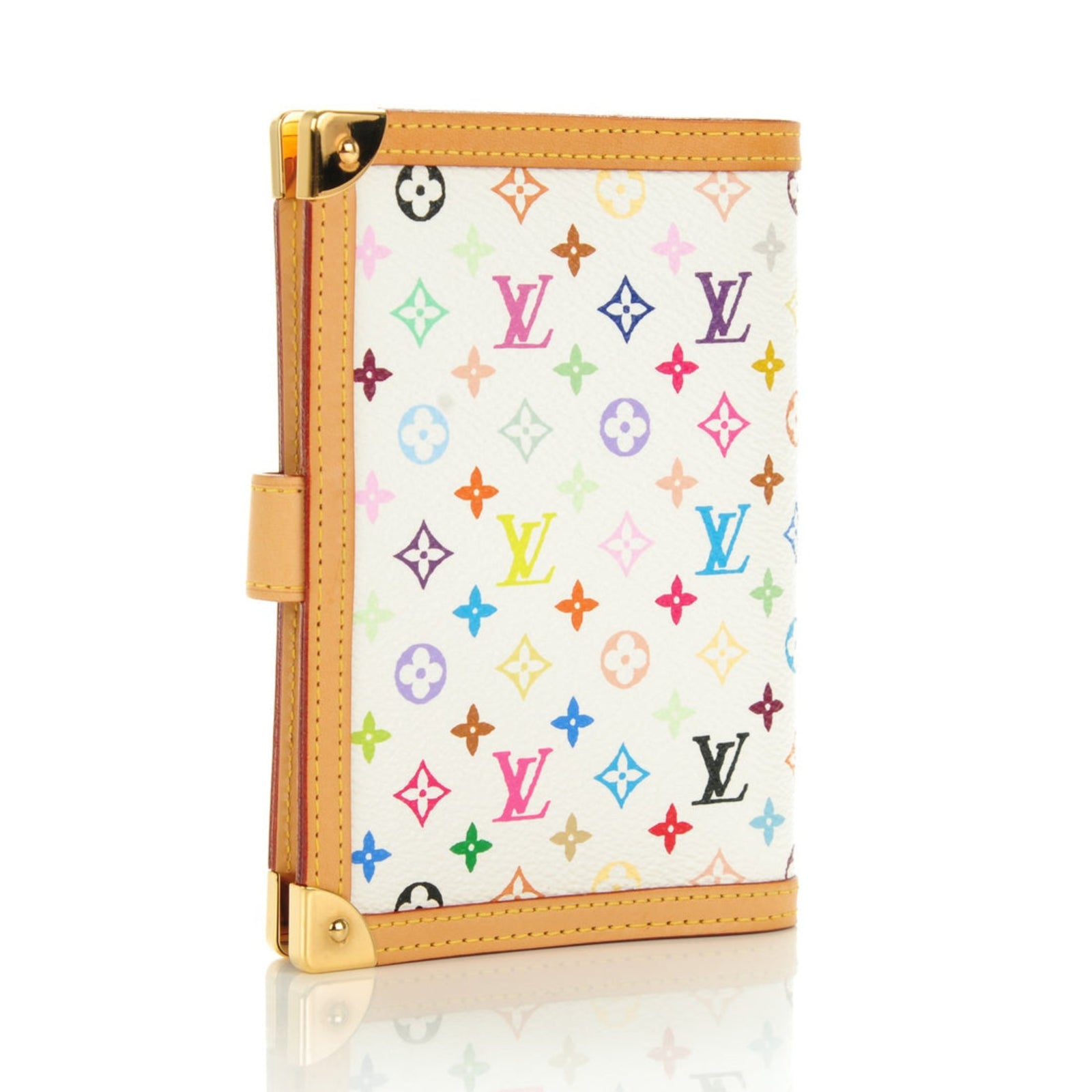Monogram Multicolor Small Ring Agenda Cover White