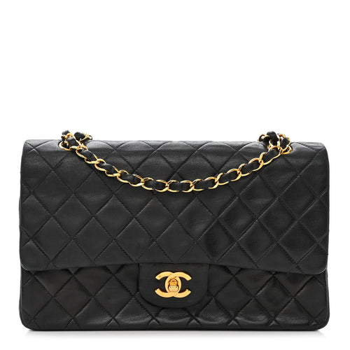 Lambskin Quilted Medium Double Flap