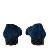 Navy Velvet Shoes 38