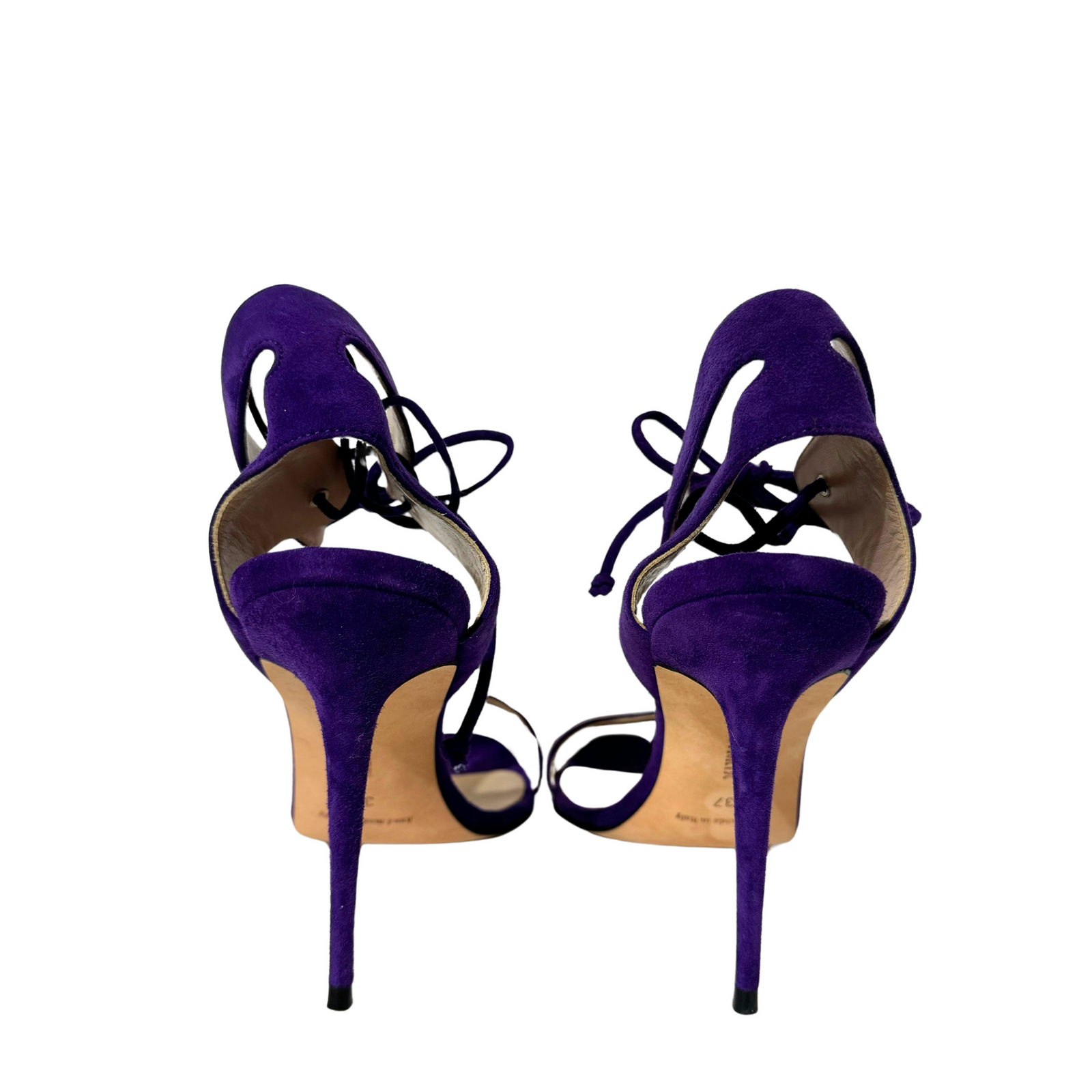 Purple Suede Heels 37 Loom Magpie Boutique