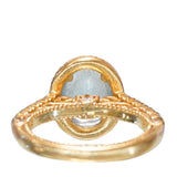 18K Yellow Gold Aquamarine Ring