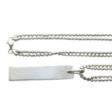 Double Chain Silver Necklace