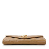 Grain De Poudre Matelasse Chevron Monogram Flap Wallet