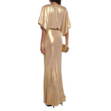 Obie Metallic Jersey Maxi