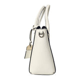 Carter Street White Pebbled Satchel