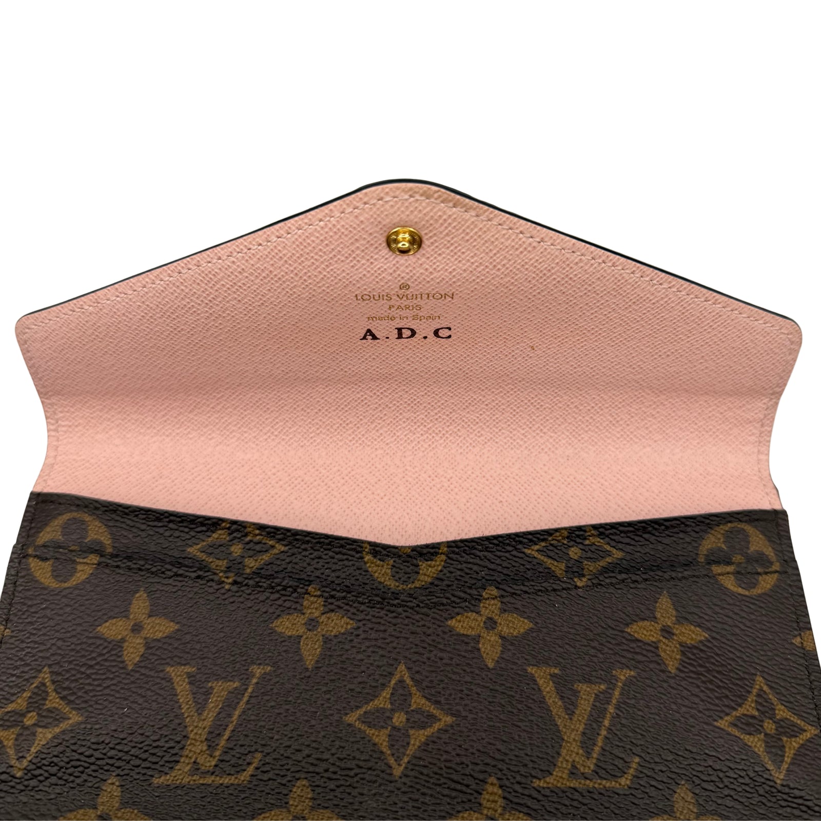Monogram Josephine Wallet in Rose Ballerine