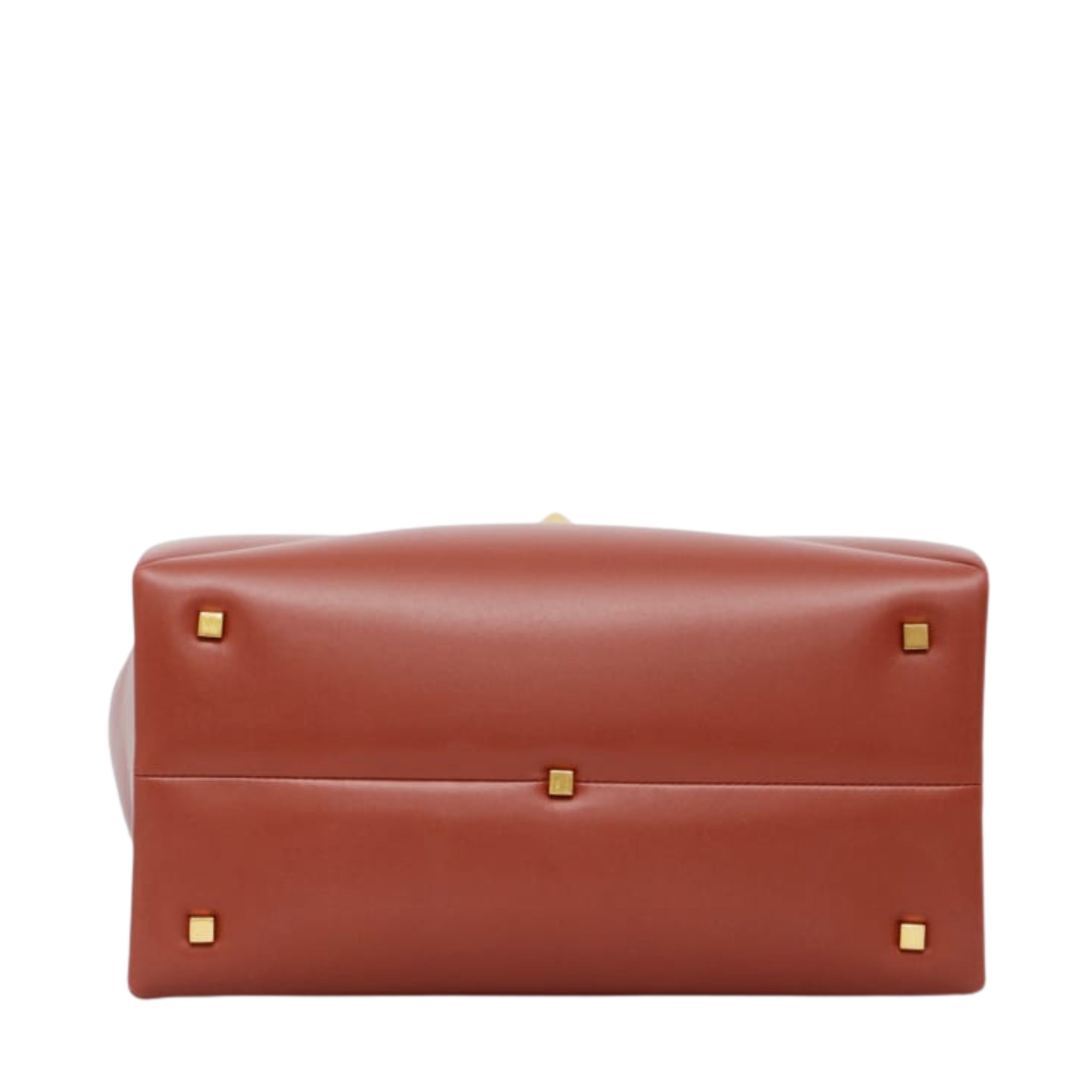 Nappa Medium One Stud Handbag Gingerbread