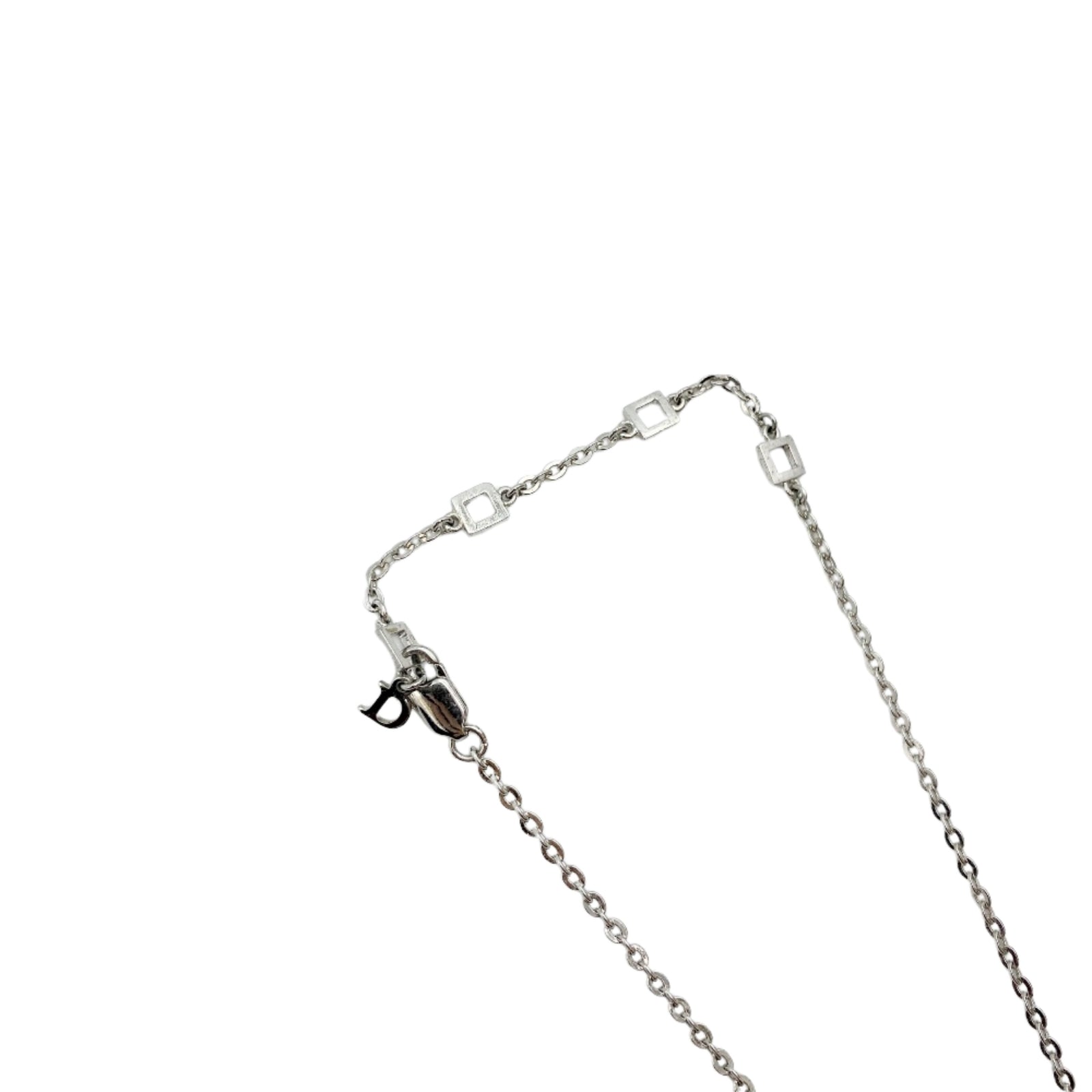 'I Love Dior' Silver Heart Necklace