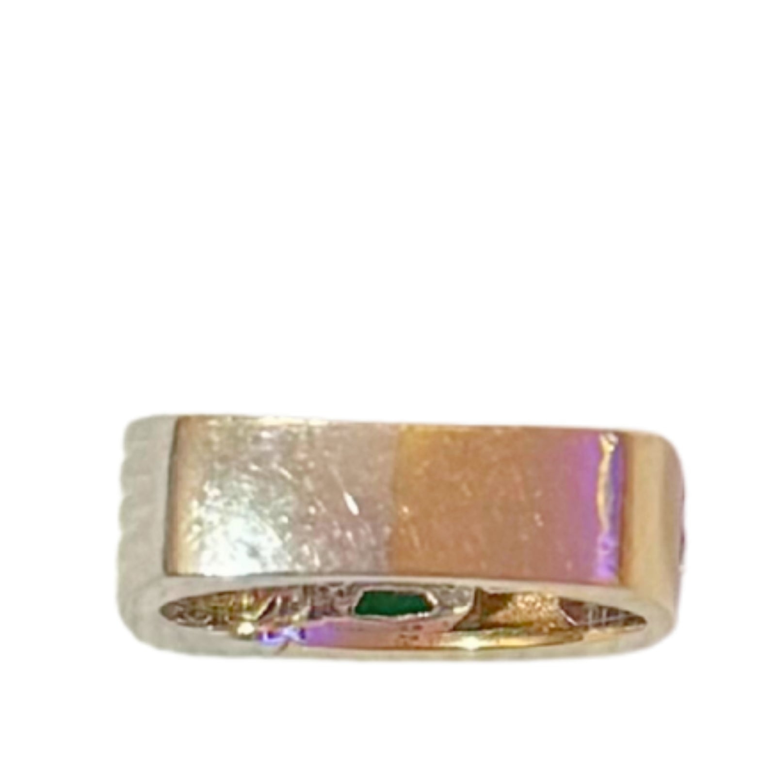 14k White & Yellow Gold Band