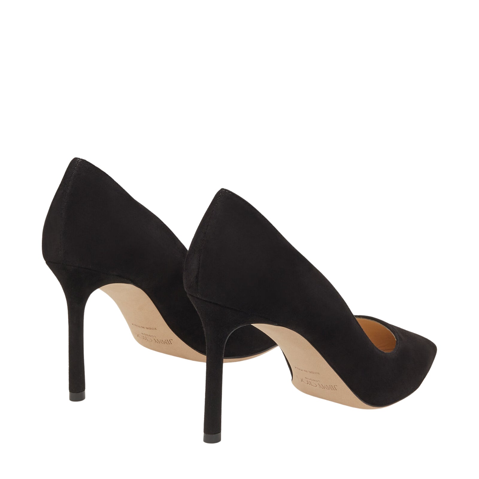 Romy 85 Pointed Pumps in Black Suede 41.5