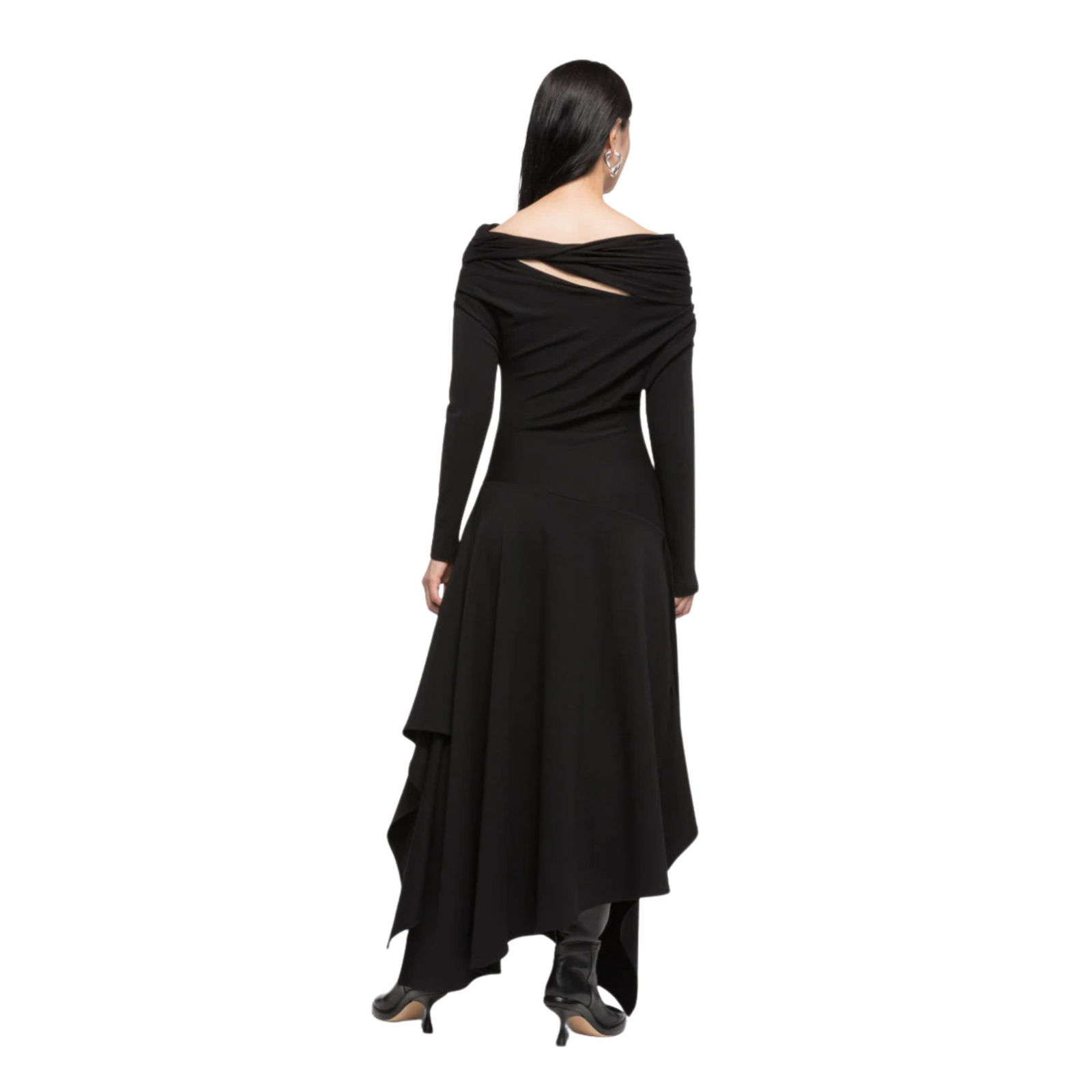 Black Drop Shoulder Dress