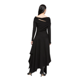 Black Drop Shoulder Dress