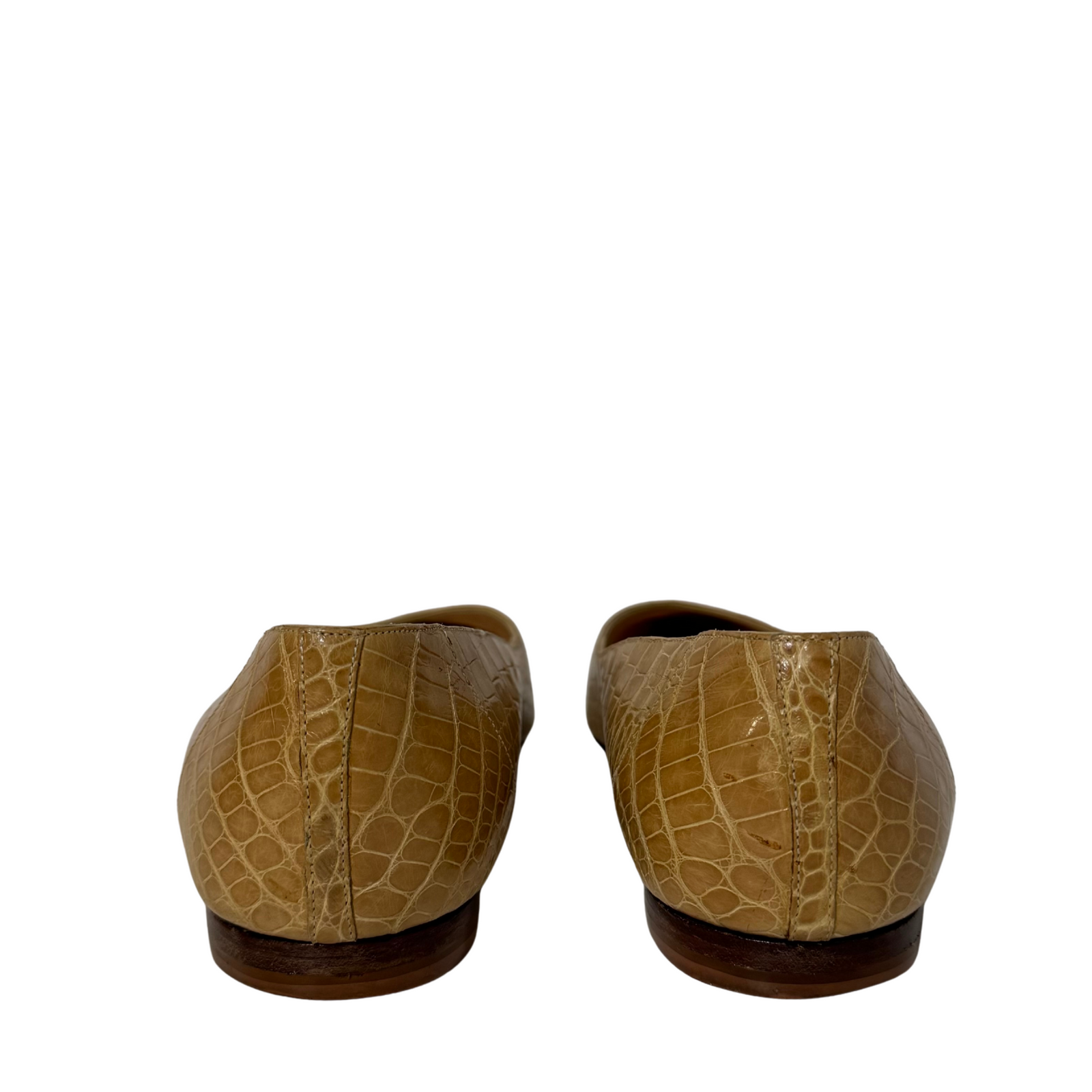 Yellow Point Toe Flats 7