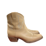 Western Ankle Boots in Nude 37.5