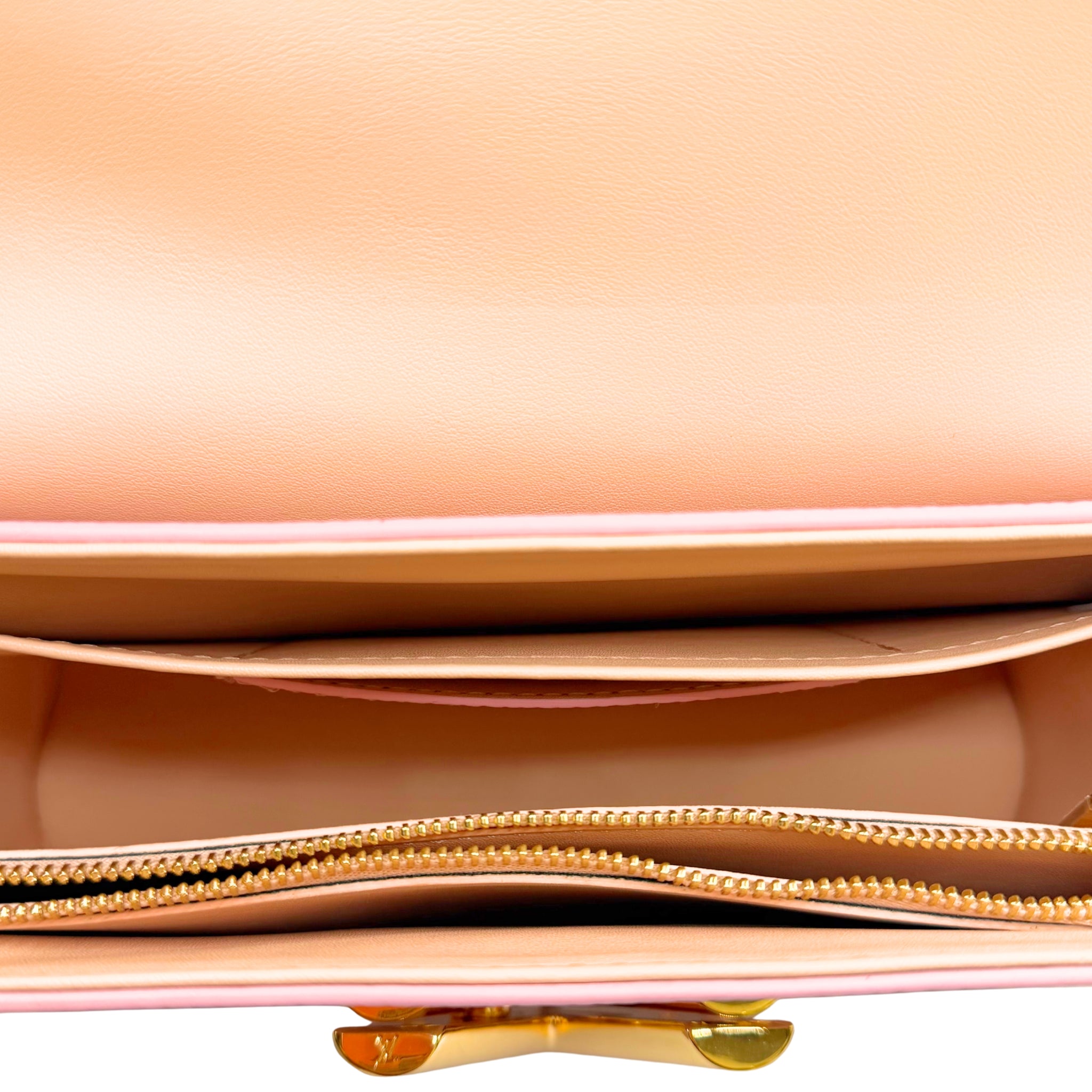 Epi Twist Shoulder Bag MM Rose Ballerine