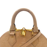 Citrine Monogram Vernis Alma BB Bag