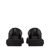 Black Calfskin VLogo Loafers 40