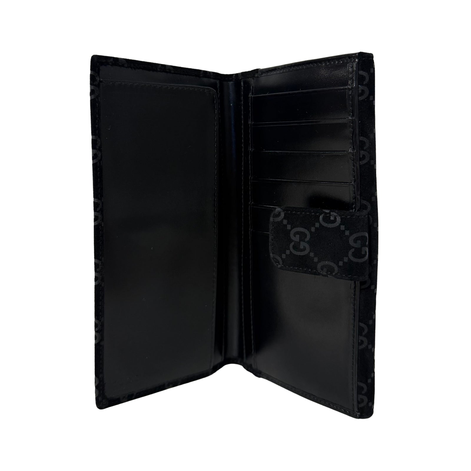 GG Pattern Suede Wallet