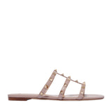 Rockstud Accents Leather Slides 38.5