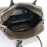 Saffiano Cuir Top Handle Dome Tote Militare