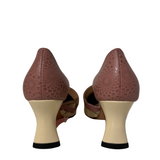 Pink White Heels 8.5