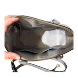 Gray Top Handle Bag